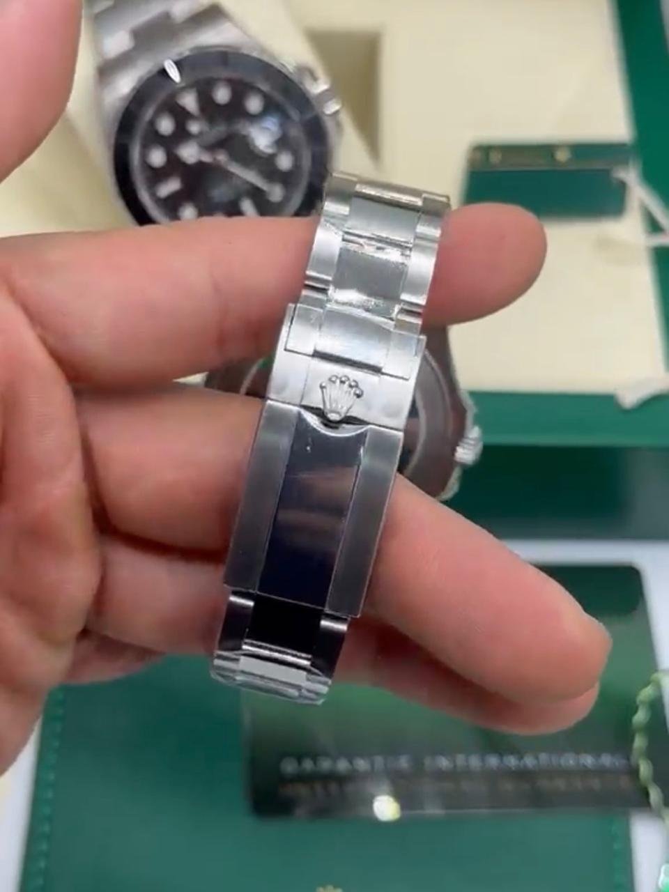 ROLEX Yacht Master - 40mm - SUPER CLONE - AÇO MOSTRADOR PRETO - Imagem 5