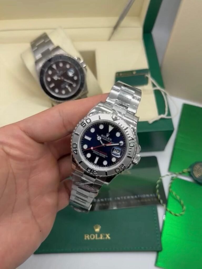 ROLEX Yacht Master - 40mm - SUPER CLONE - AÇO MOSTRADOR PRETO