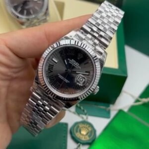 ROLEX Datejust 40mm - SUPER CLONE - AÇO MOSTRADOR CINZA