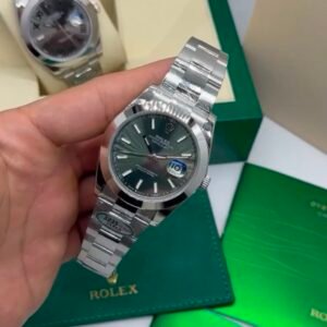 ROLEX Datejust 40mm - SUPER CLONE - AÇO MOSTRADOR VERDE