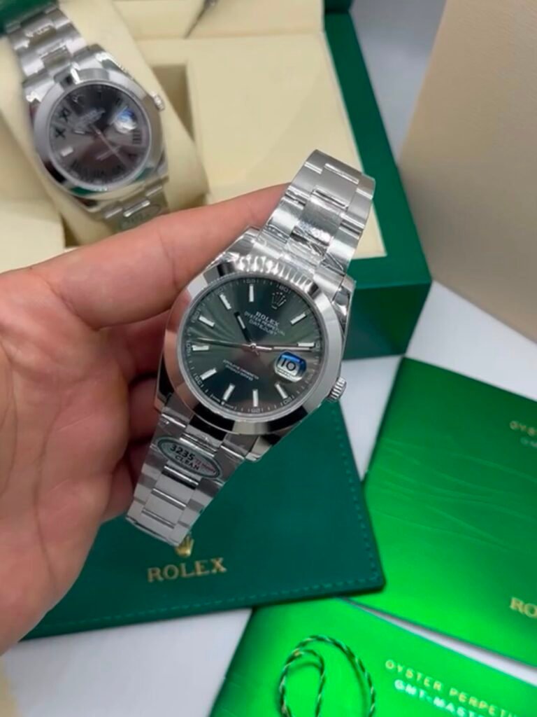 ROLEX Datejust 40mm - SUPER CLONE - AÇO MOSTRADOR VERDE