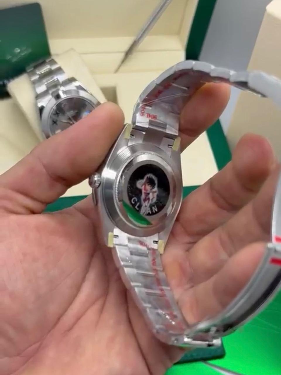 ROLEX Datejust 40mm - SUPER CLONE - AÇO MOSTRADOR CINZA - Imagem 3