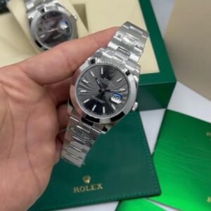 ROLEX Datejust 40mm - SUPER CLONE - AÇO MOSTRADOR CINZA