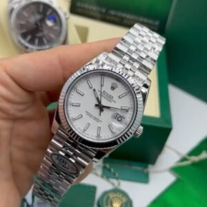ROLEX Datejust 40mm - SUPER CLONE - AÇO MOSTRADOR BRANCO
