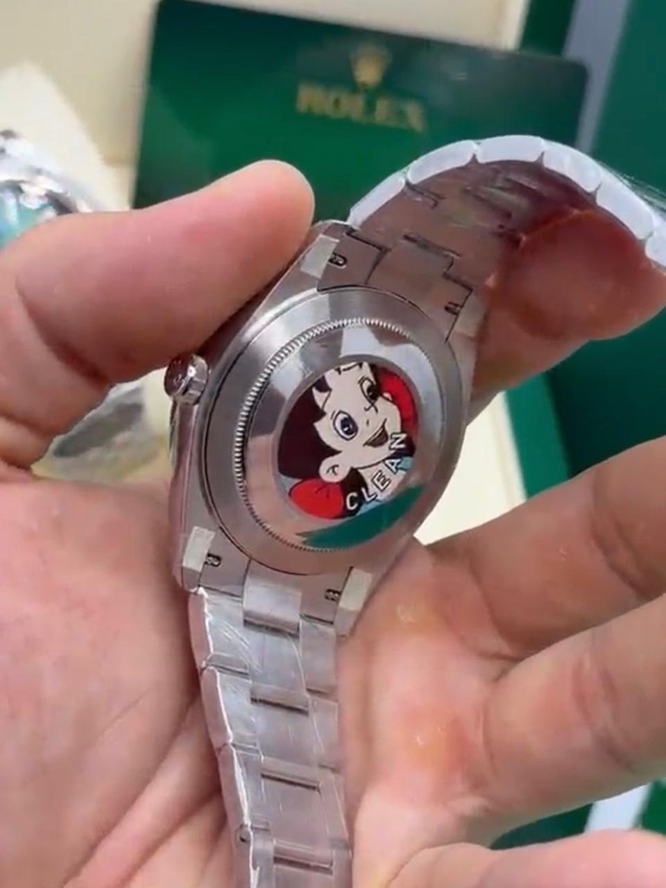 ROLEX Datejust 40mm - SUPER CLONE - AÇO MOSTRADOR VERDE - Imagem 4