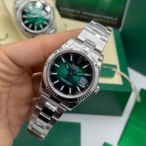ROLEX Datejust 40mm - SUPER CLONE - AÇO MOSTRADOR VERDE