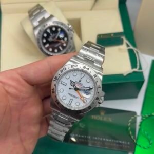 ROLEX EXPLORER II - 42mm - SUPER CLONE - AÇO MOSTRADOR BRANCO