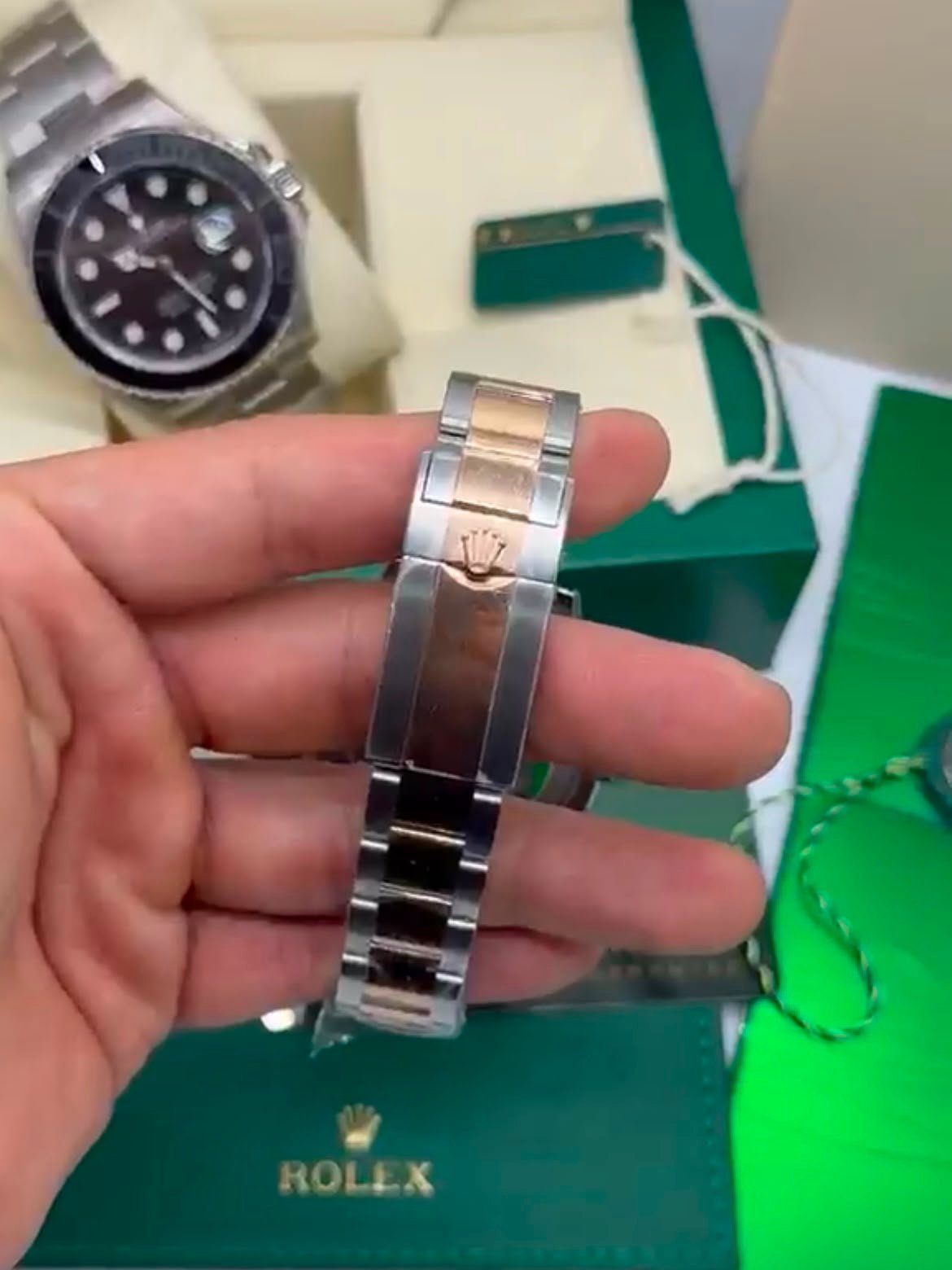 ROLEX Yacht Master - 40mm - SUPER CLONE - AÇO COM ROSE MOSTRADOR CHOCOLATE - Imagem 5