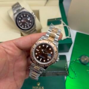 ROLEX Yacht Master - 40mm - SUPER CLONE - AÇO COM ROSE MOSTRADOR CHOCOLATE