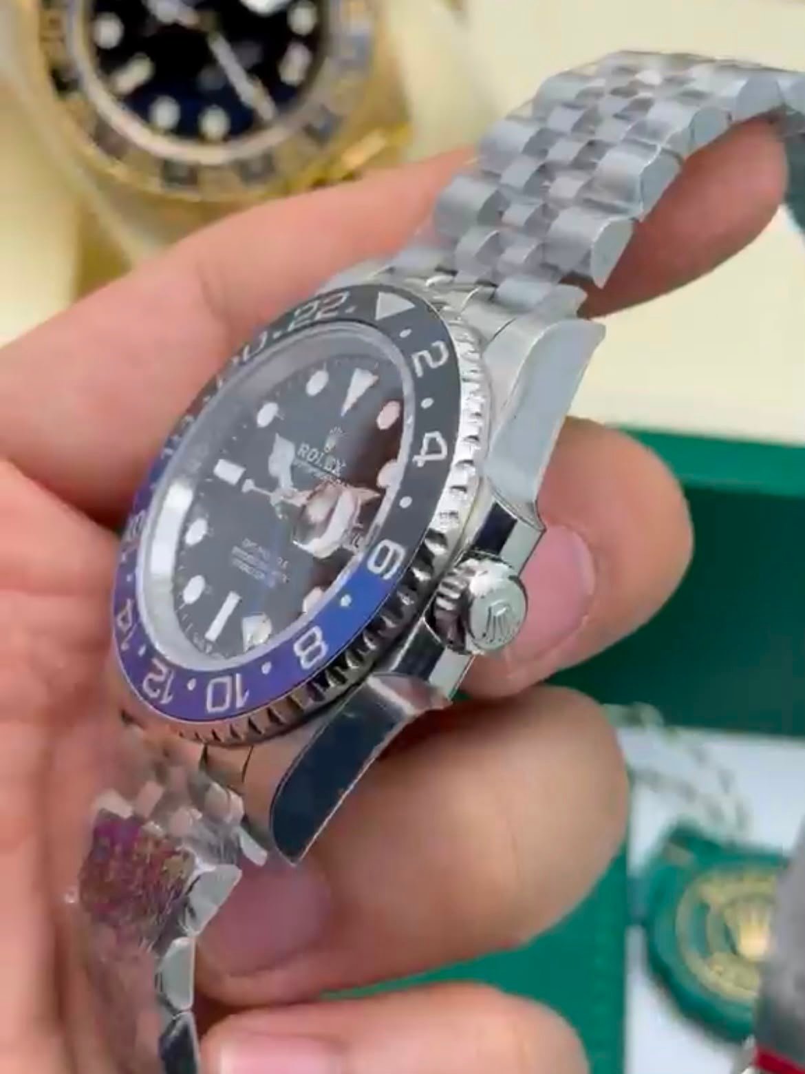 ROLEX GMT Master II 40mm - SUPER CLONE - AÇO MOSTRADOR PRETO (BATGIRL) - Imagem 3