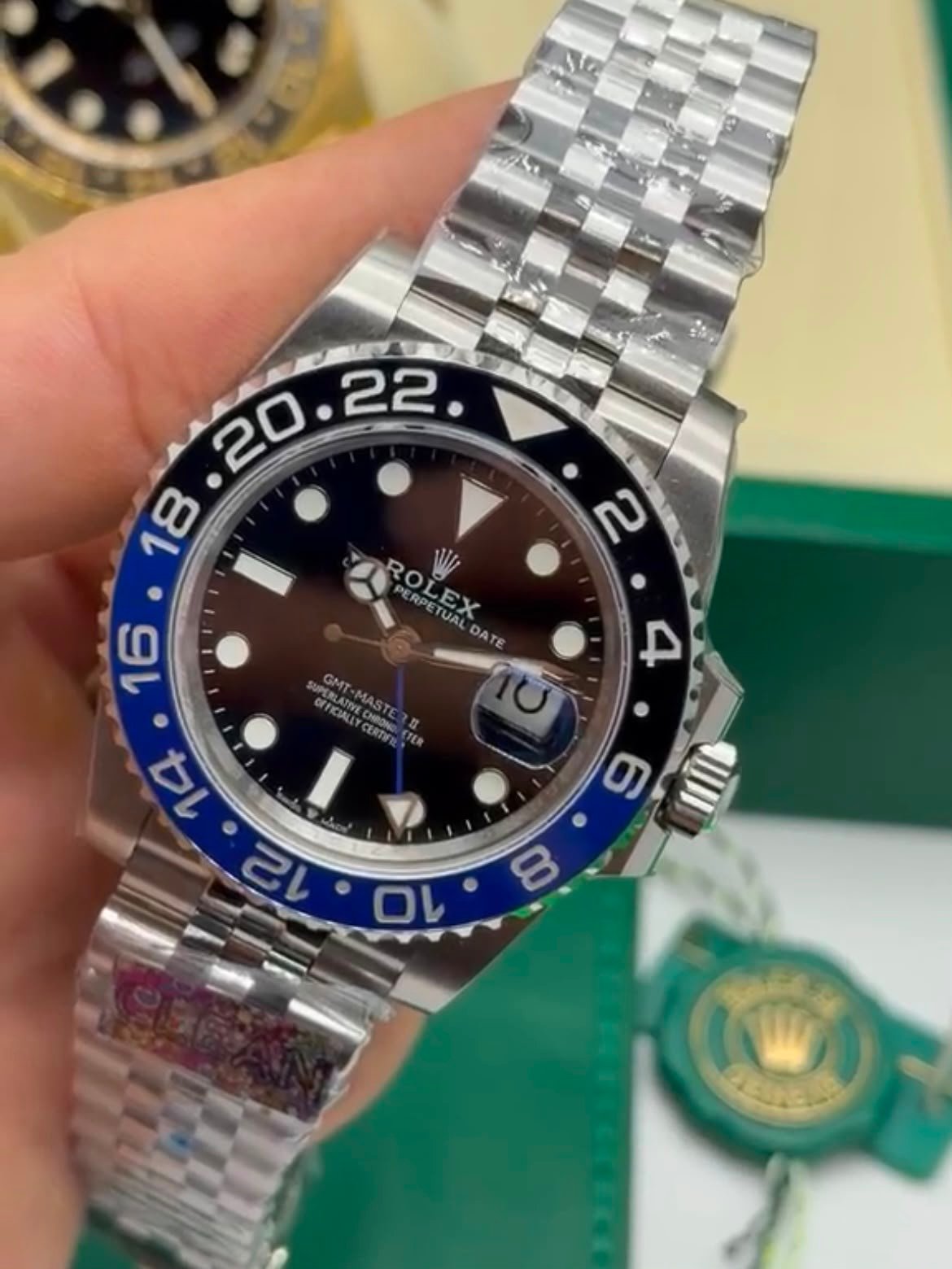 ROLEX GMT Master II 40mm - SUPER CLONE - AÇO MOSTRADOR PRETO (BATGIRL) - Imagem 4