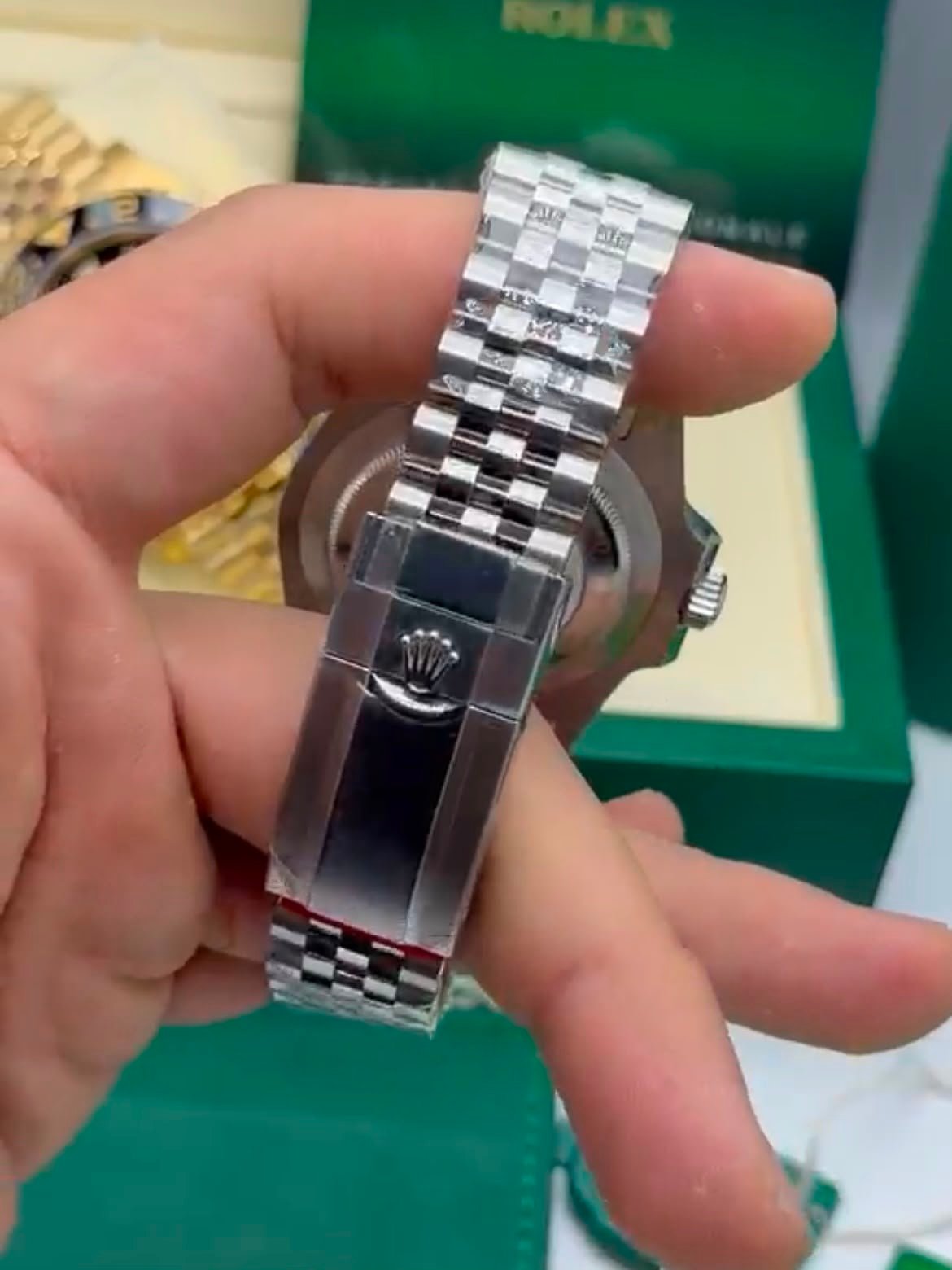 ROLEX GMT Master II 40mm - SUPER CLONE - AÇO MOSTRADOR PRETO (BATGIRL) - Imagem 5