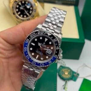 ROLEX GMT Master II 40mm - SUPER CLONE - AÇO MOSTRADOR PRETO (BATGIRL)