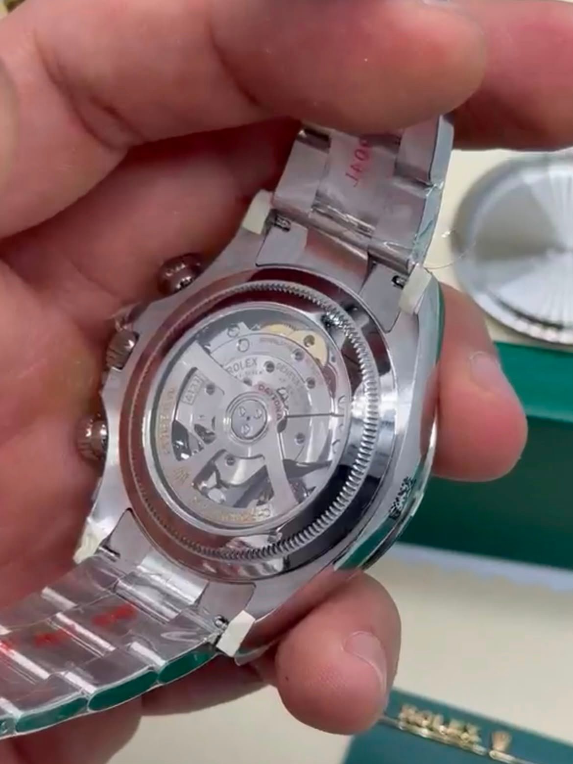 ROLEX Daytona 40mm - SUPER CLONE - AÇO MOSTRADOR PRETO - Imagem 5