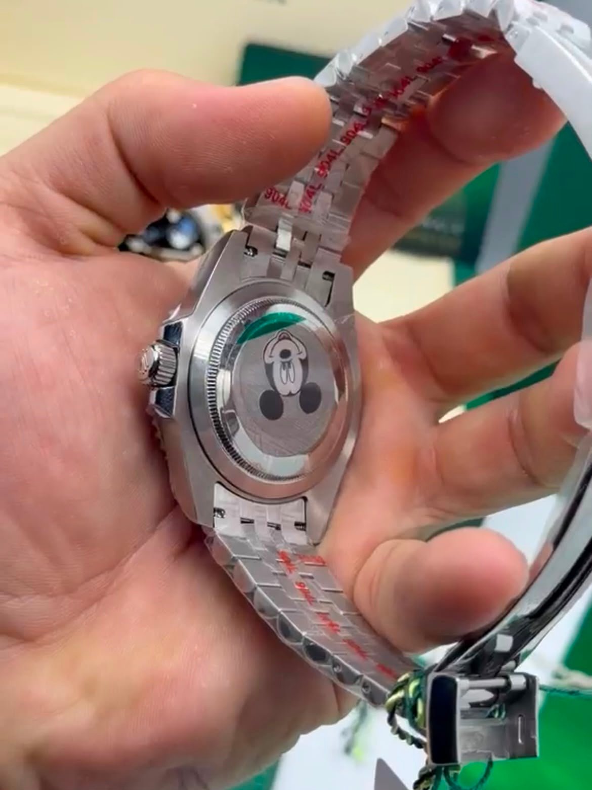 ROLEX GMT Master II 40mm - SUPER CLONE - AÇO MOSTRADOR PRETO (BRUCE WAYNE) - Imagem 5