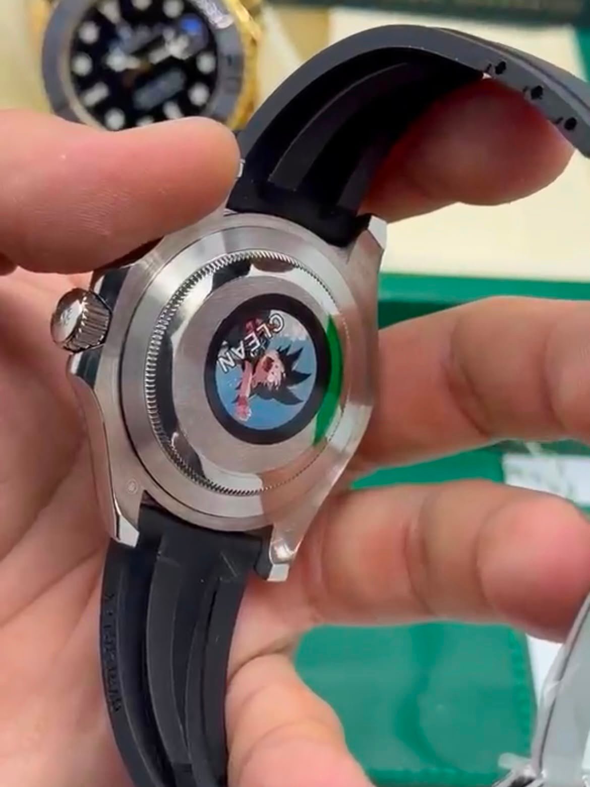 ROLEX Yacht Master - 42mm - SUPER CLONE - AÇO MOSTRADOR PRETO SILICONE - Imagem 2