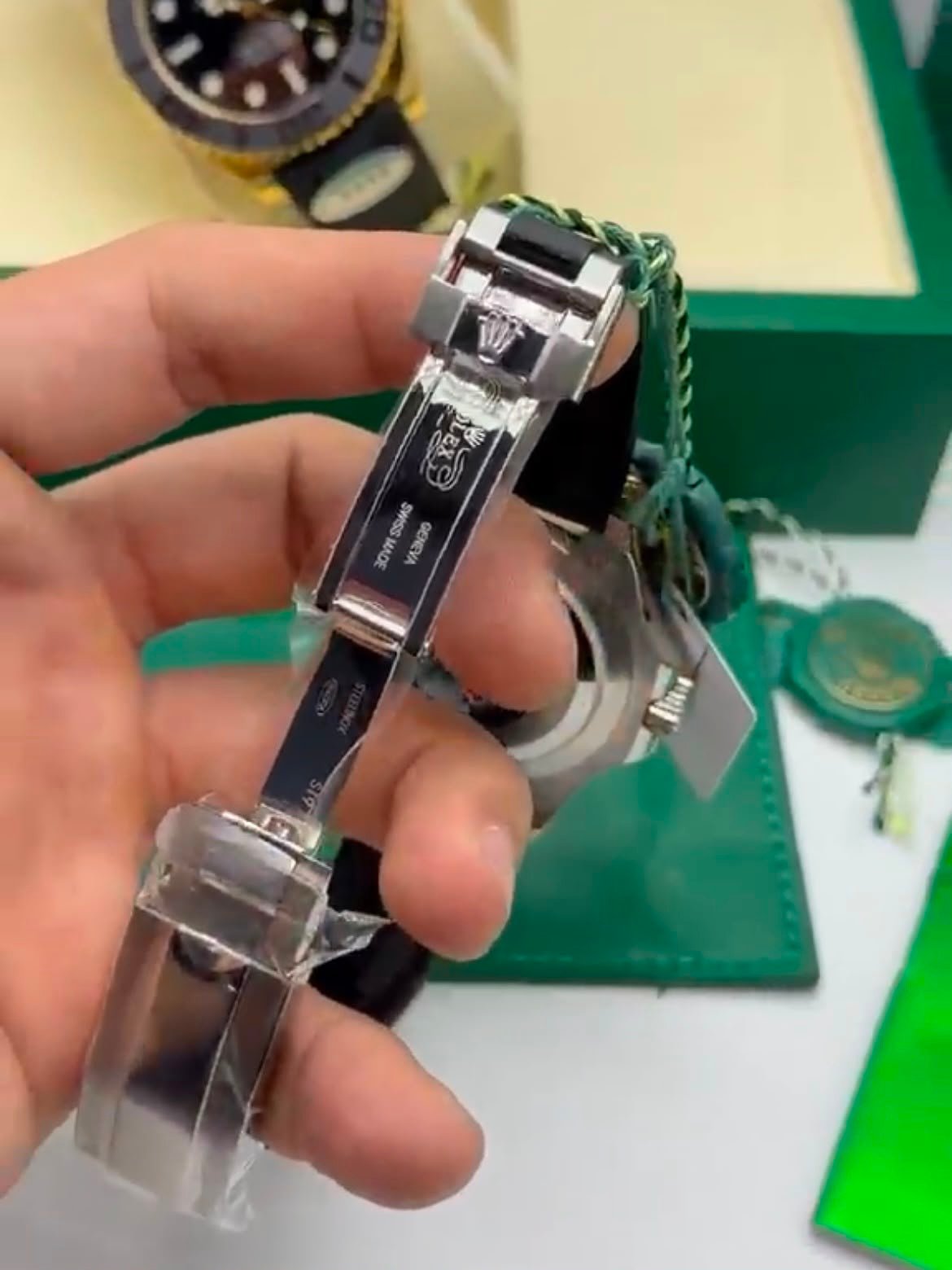 ROLEX Yacht Master - 42mm - SUPER CLONE - AÇO MOSTRADOR PRETO SILICONE - Imagem 5