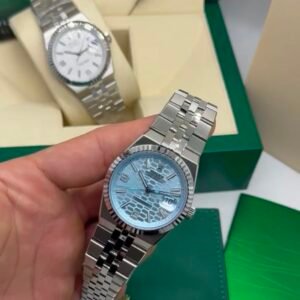 ROLEX Land Dweller 40mm - SUPER CLONE AÇO MOSTRADOR AZUL