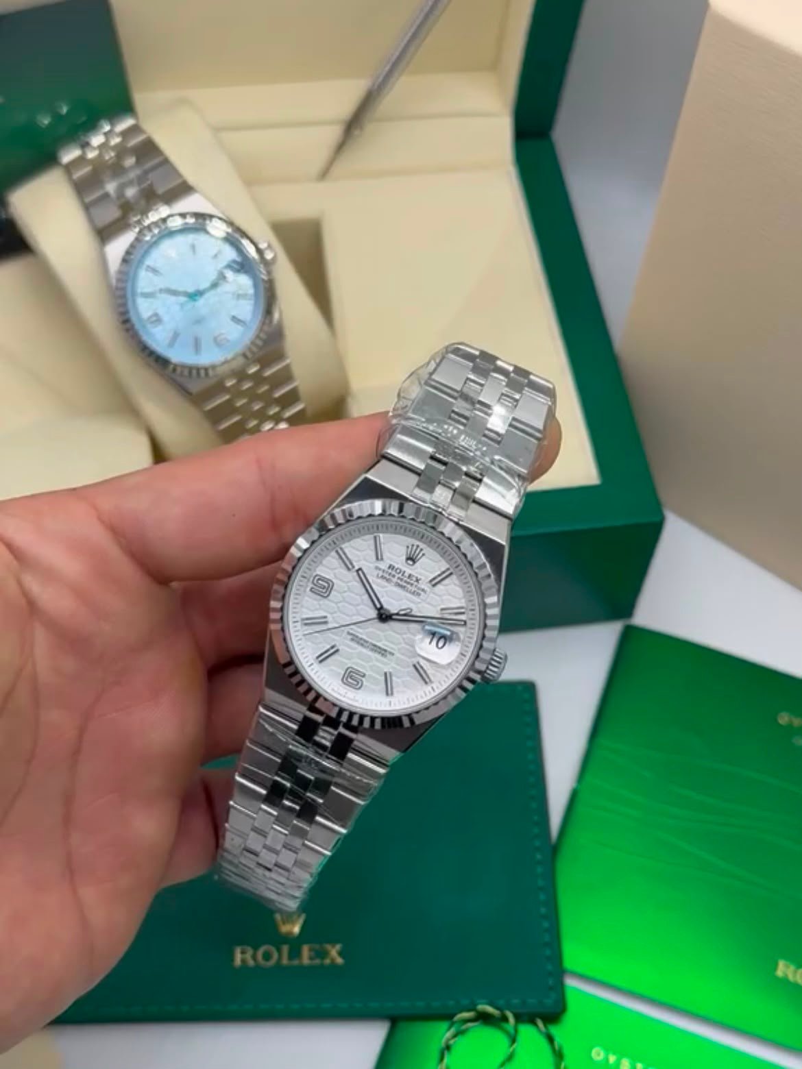 ROLEX Land Dweller 40mm - SUPER CLONE - AÇO MOSTRADOR BRANCO - Imagem 5