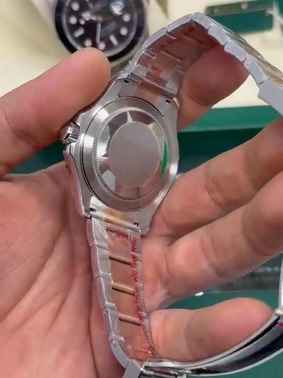 ROLEX Yacht Master - 40mm - SUPER CLONE - AÇO COM ROSE MOSTRADOR PRETO - Imagem 4