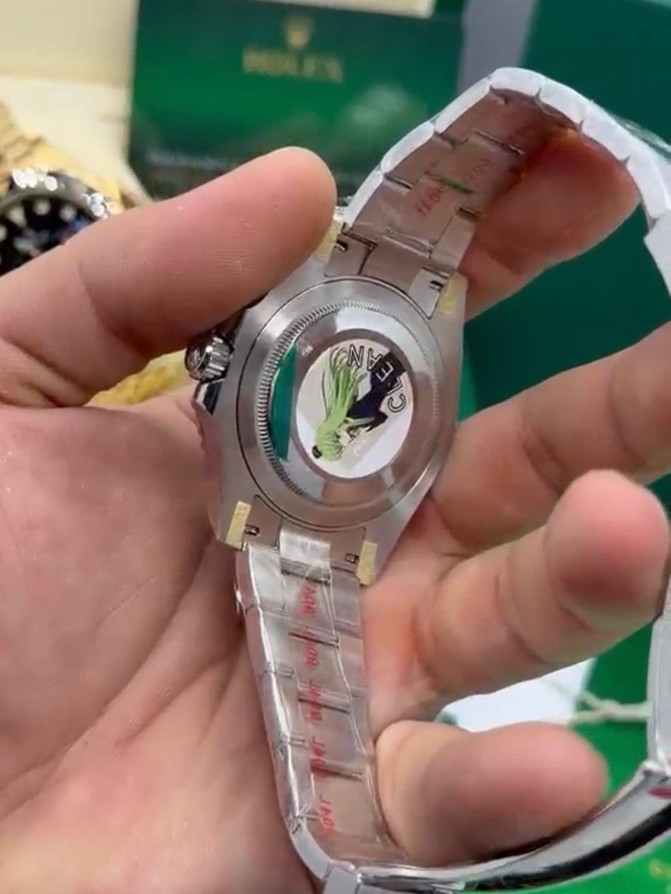 ROLEX GMT Master II 40mm - SUPER CLONE - AÇO MOSTRADOR PRETO (BRUCE WAYNE) - Imagem 4