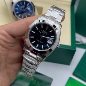 ROLEX Datejust 40mm - SUPER CLONE - AÇO MOSTRADOR PRETO