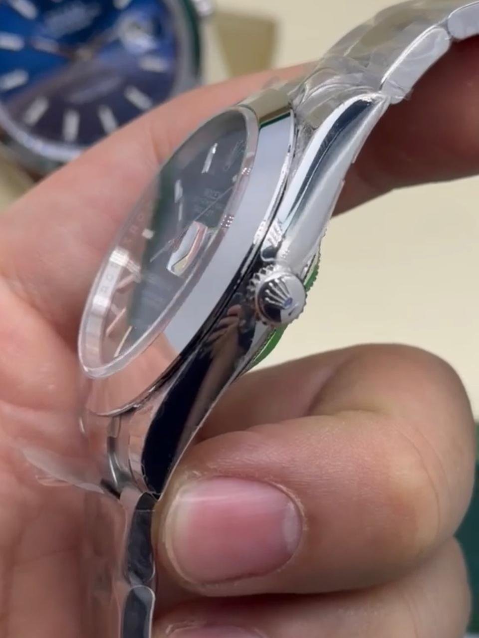ROLEX Datejust 40mm - SUPER CLONE - AÇO MOSTRADOR PRETO - Imagem 5