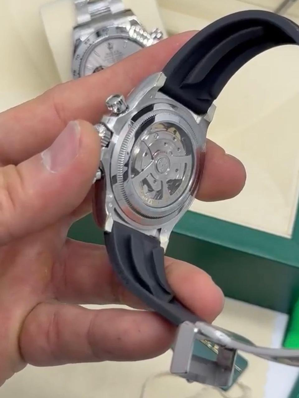 ROLEX Daytona 40mm - SUPER CLONE - AÇO MOSTRADOR CINZA - Imagem 3