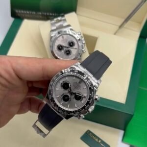 ROLEX Daytona 40mm - SUPER CLONE - AÇO MOSTRADOR CINZA