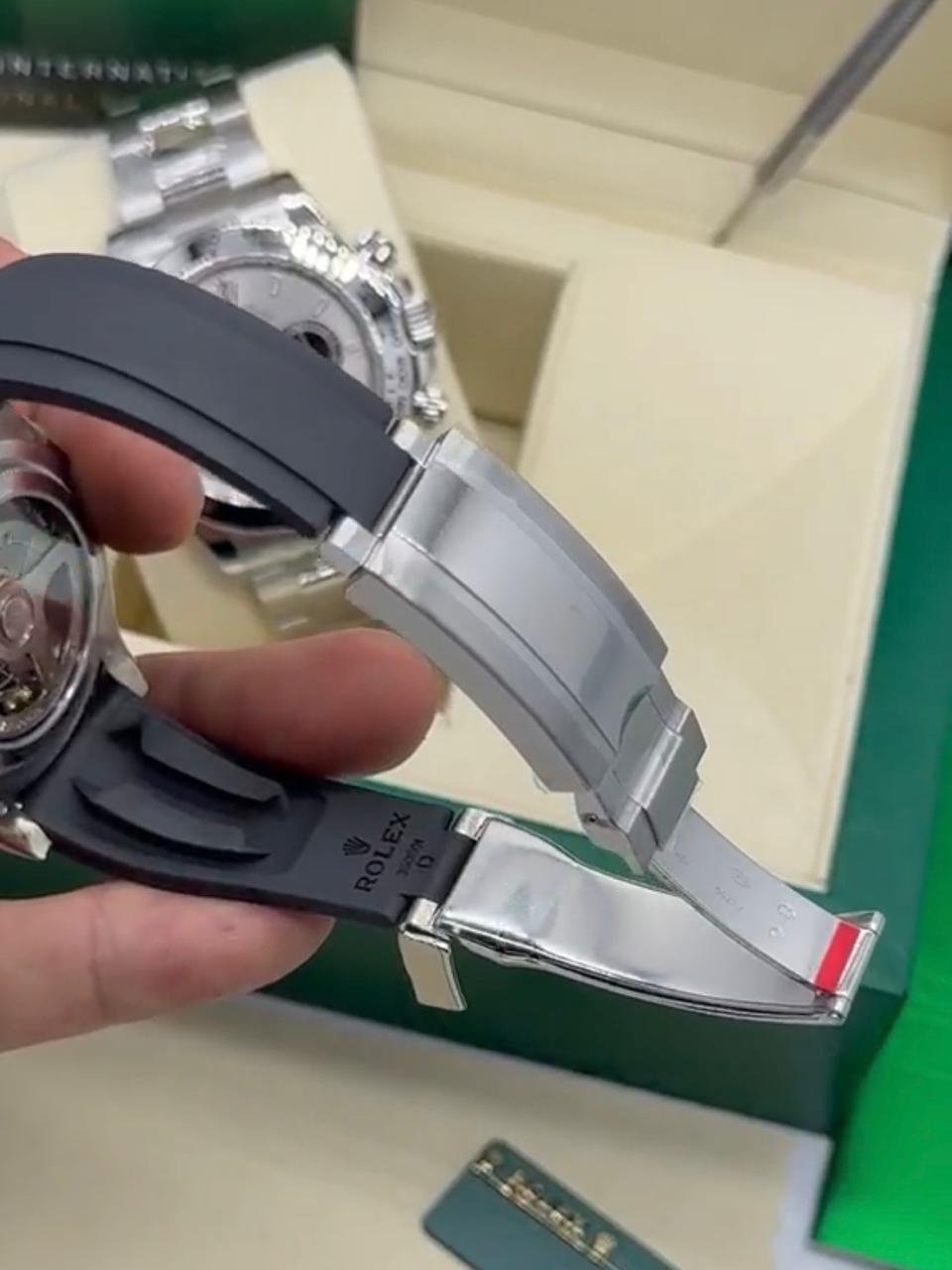 ROLEX Daytona 40mm - SUPER CLONE - AÇO MOSTRADOR CINZA - Imagem 5