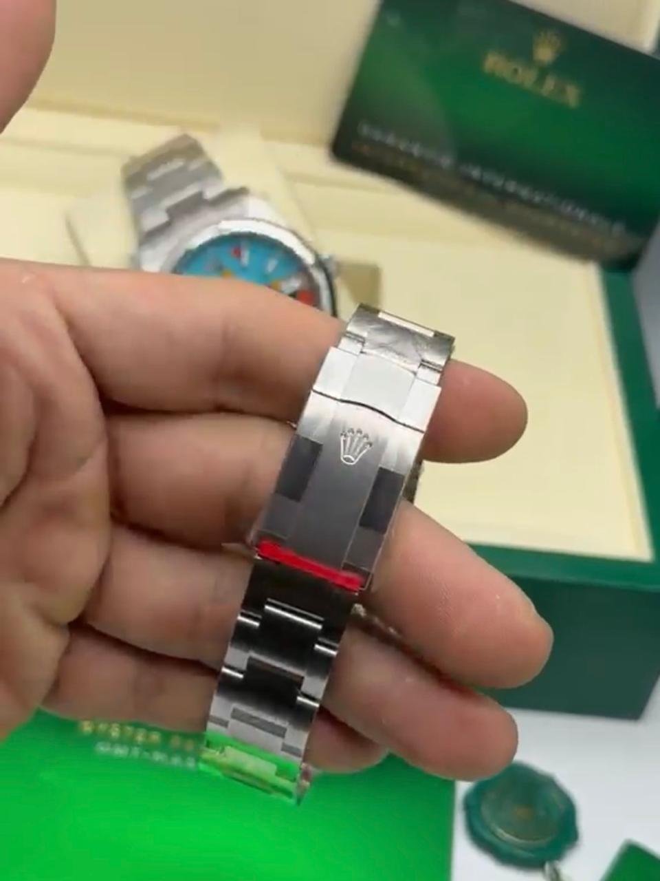 ROLEX Oyster Perpetual 36mm - SUPER CLONE - AÇO MOSTRADOR PRETO - Imagem 5