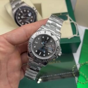 ROLEX Yacht Master - 40mm - SUPER CLONE - AÇO MOSTRADOR CINZA