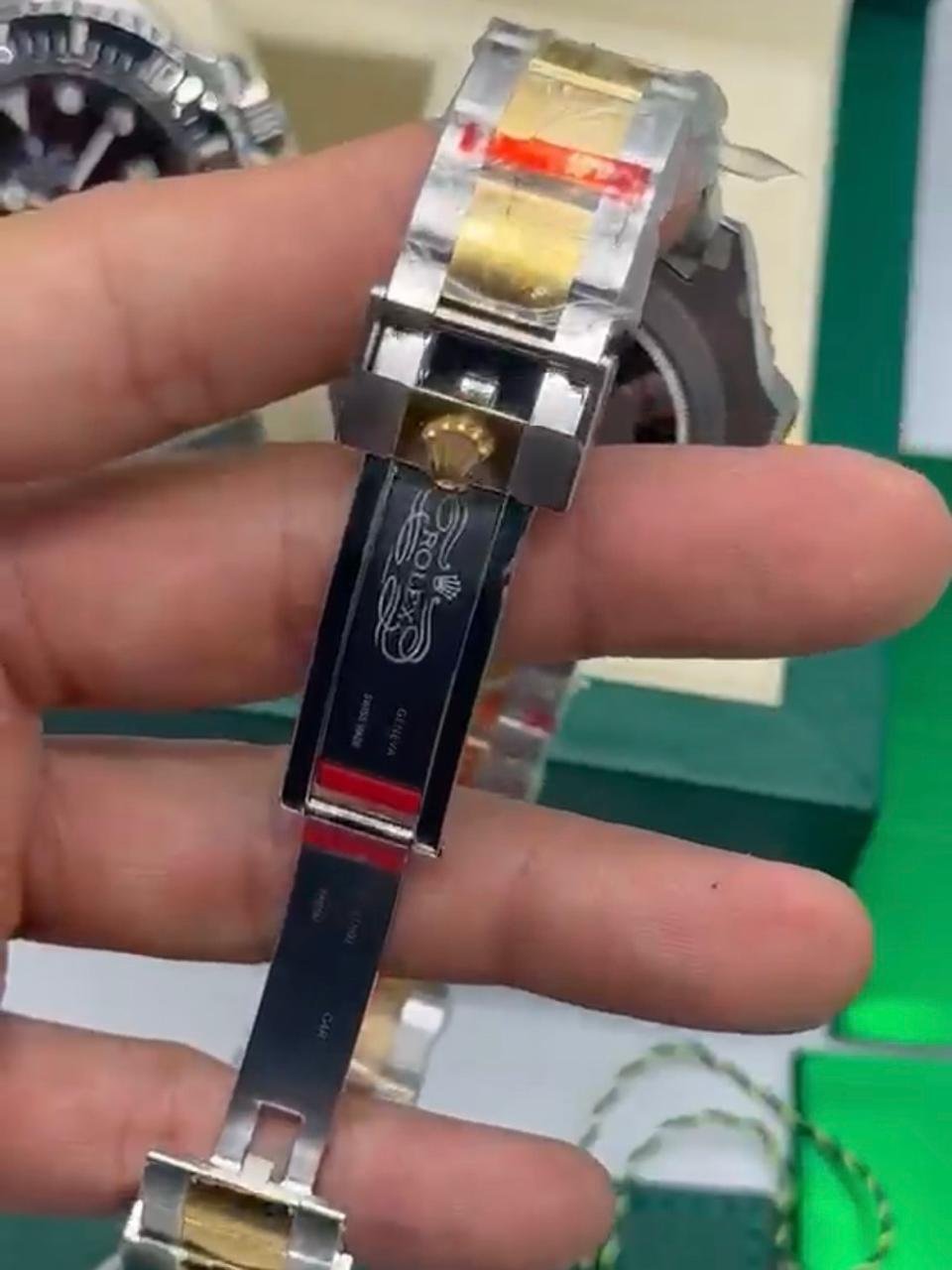 ROLEX Sea-Dweller 43mm - SUPER CLONE - AÇO COM DOURADO MOSTRADOR PRETO - Imagem 5