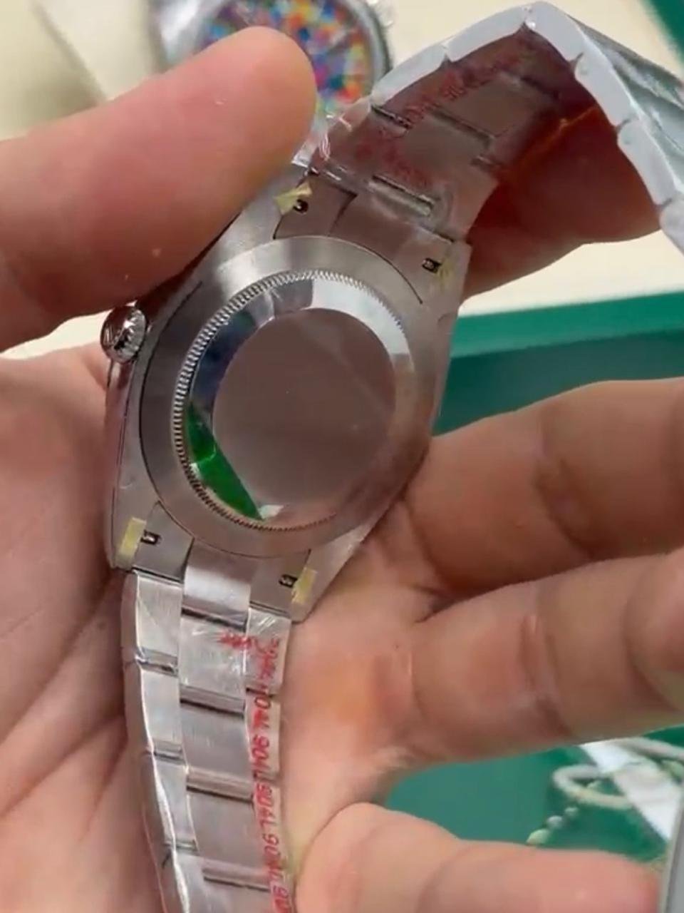 ROLEX Oyster Perpetual 39mm - SUPER CLONE - AÇO MOSTRADOR COLORS - Imagem 4