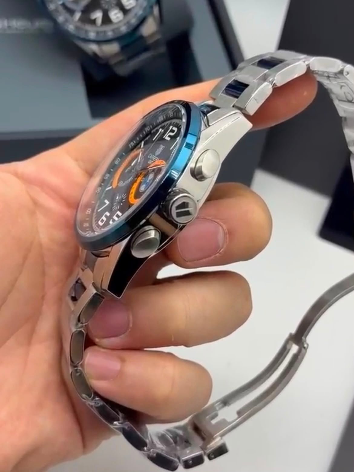 TAG Heuer Carrera BMW 42mm - AÇO MOSTRADOR PRETO - Imagem 2