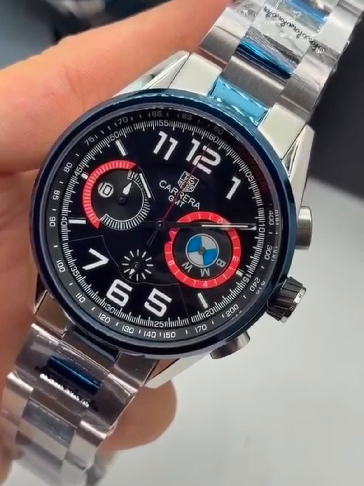 TAG Heuer Carrera BMW 42mm - AÇO MOSTRADOR PRETO - Imagem 2