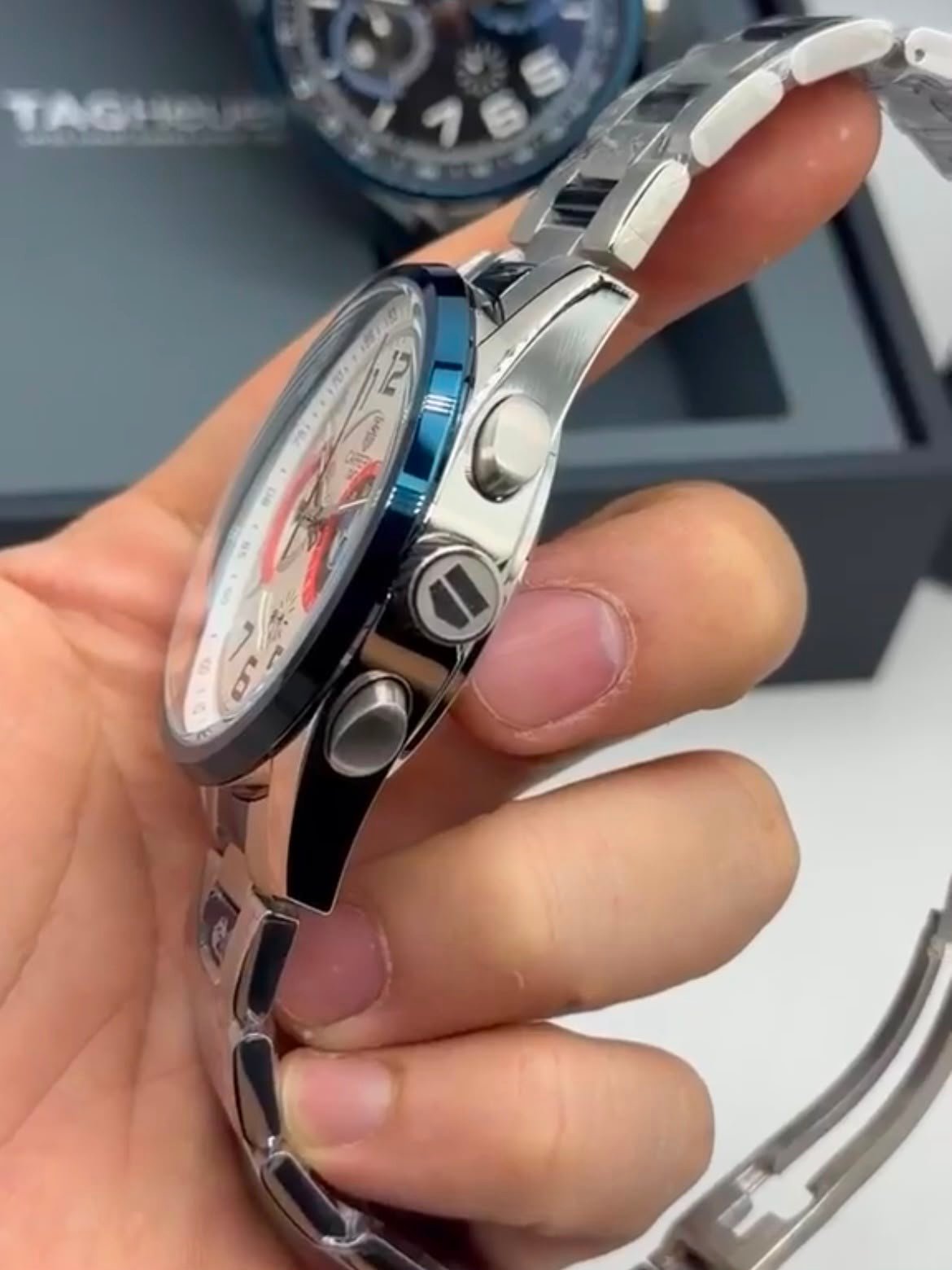 TAG Heuer Carrera BMW 42mm - AÇO MOSTRADOR BRANCO - Imagem 3