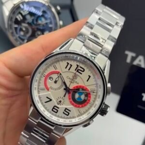 TAG Heuer Carrera BMW 42mm - AÇO MOSTRADOR BRANCO