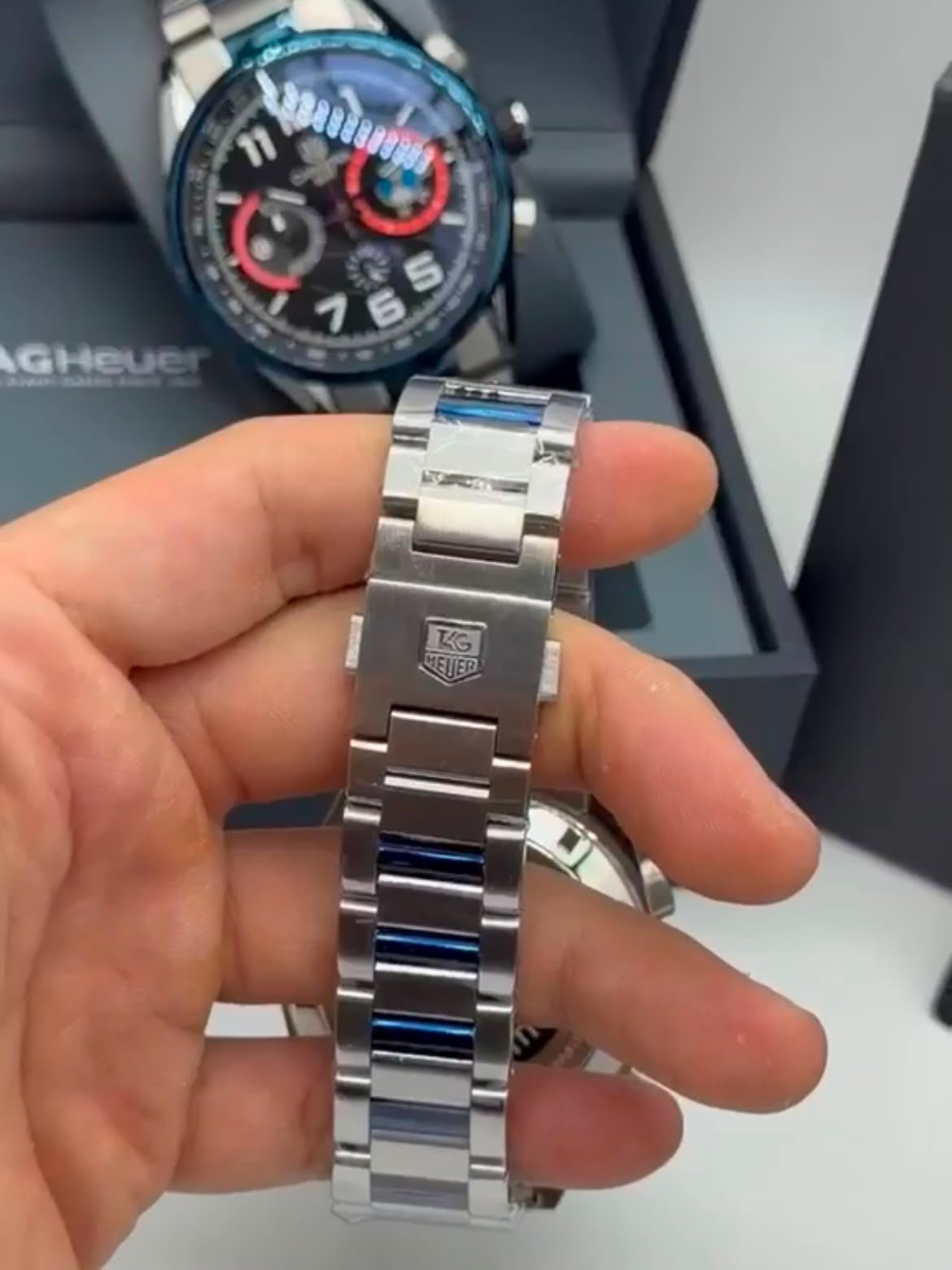 TAG Heuer Carrera BMW 42mm - AÇO MOSTRADOR PRETO - Imagem 4