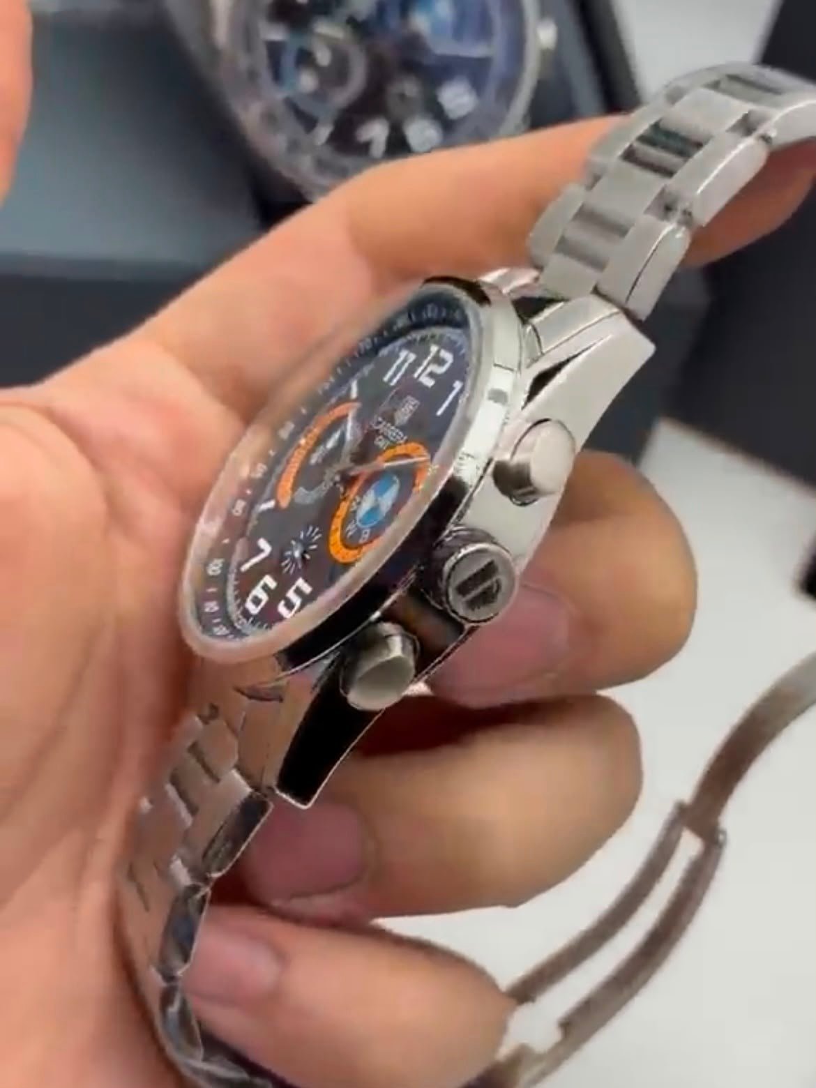TAG Heuer Carrera BMW 42mm - AÇO MOSTRADOR PRETO - Imagem 3