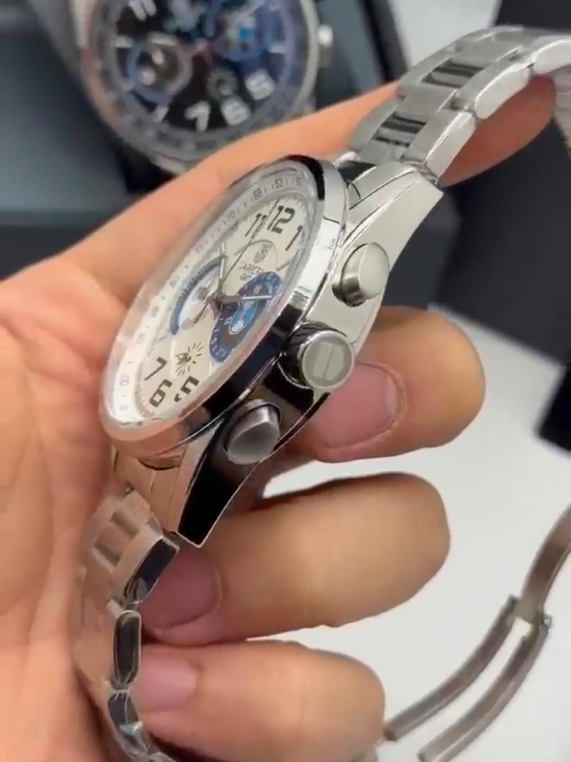 TAG Heuer Carrera BMW 42mm - AÇO MOSTRADOR BRANCO - Imagem 3