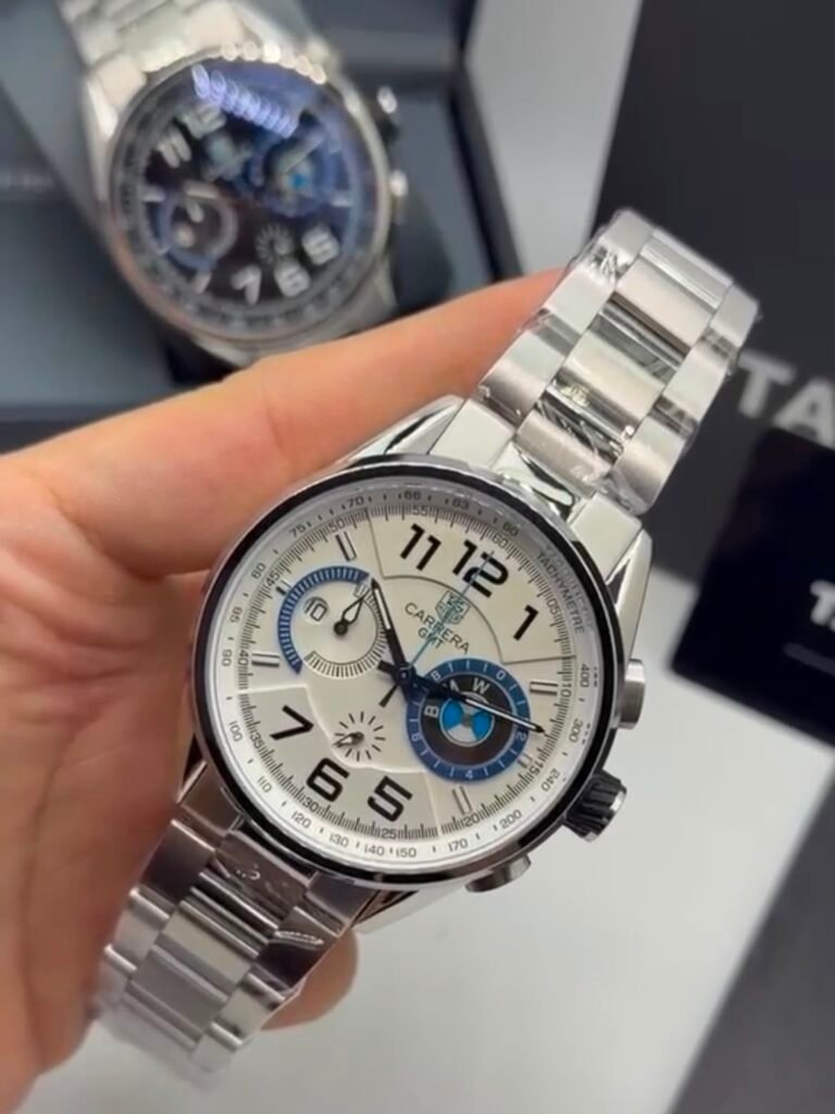 TAG Heuer Carrera BMW 42mm - AÇO MOSTRADOR BRANCO