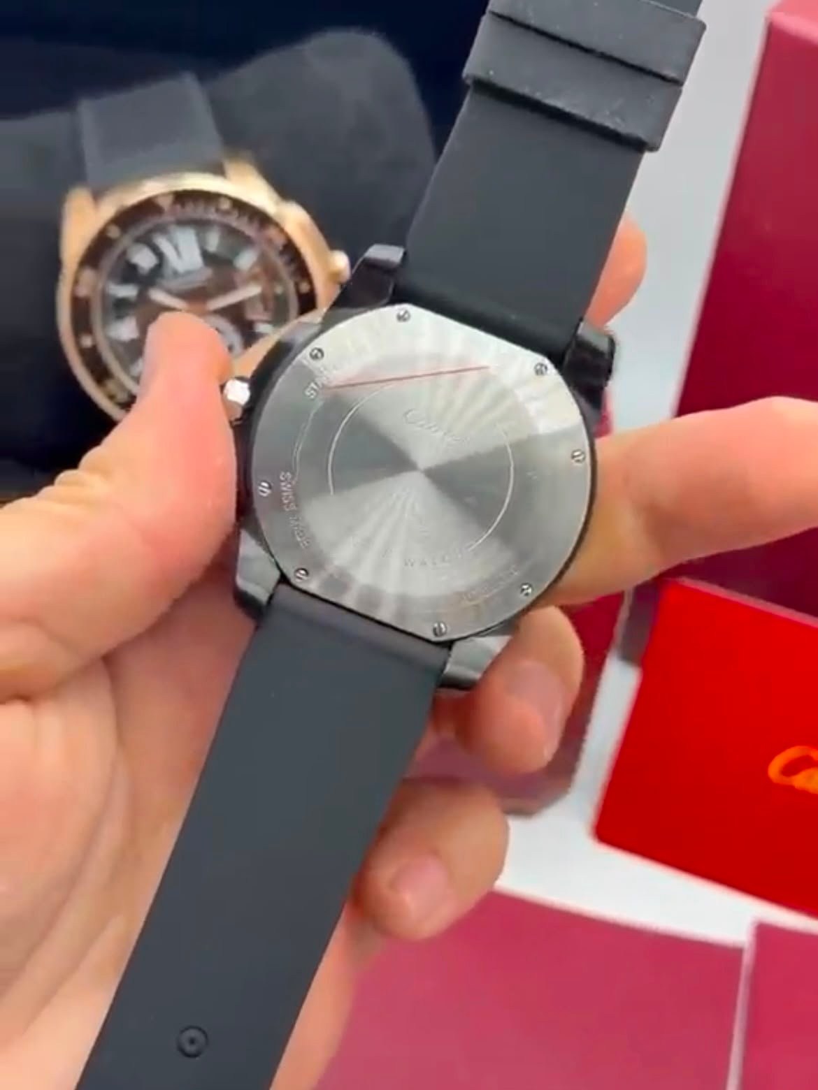Cartier Calibre de Diver 42mm - AÇO MOSTRADOR PRETO - SILICONE - Imagem 3