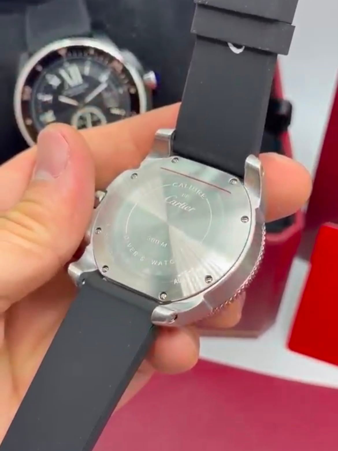 Cartier Calibre de Diver 42mm - AÇO MOSTRADOR PRETO - SILICONE - Imagem 4