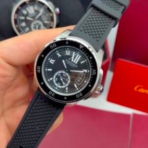 Cartier Calibre de Diver 42mm - AÇO MOSTRADOR PRETO - SILICONE