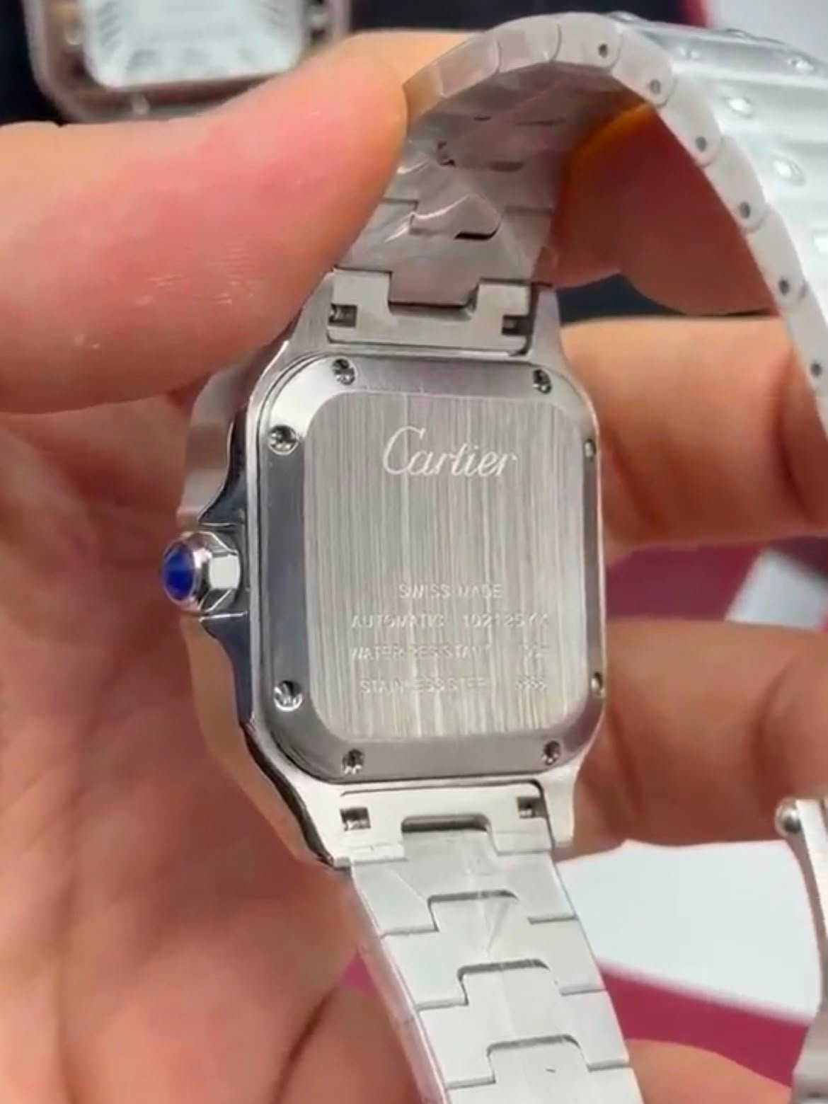 Cartier Santos Dumont 40mm - AÇO MOSTRADOR AZUL - Imagem 2