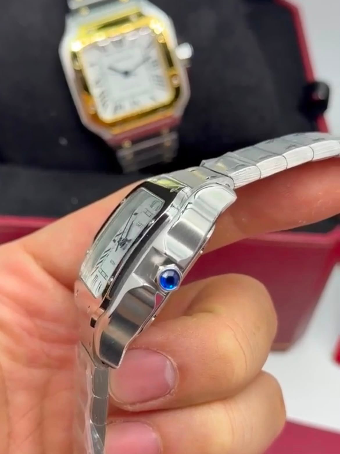 Cartier Santos Dumont 40mm - AÇO MOSTRADOR BRANCO - Imagem 3