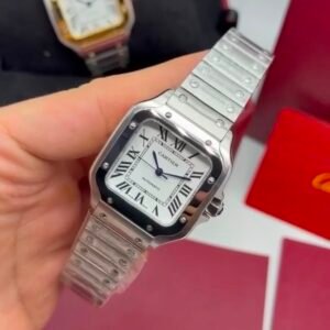 Cartier Santos Dumont 40mm - AÇO MOSTRADOR BRANCO