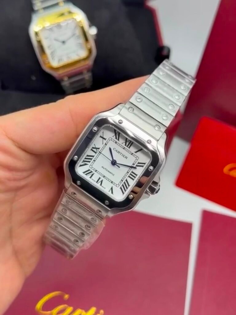 Cartier Santos Dumont 40mm - AÇO MOSTRADOR BRANCO