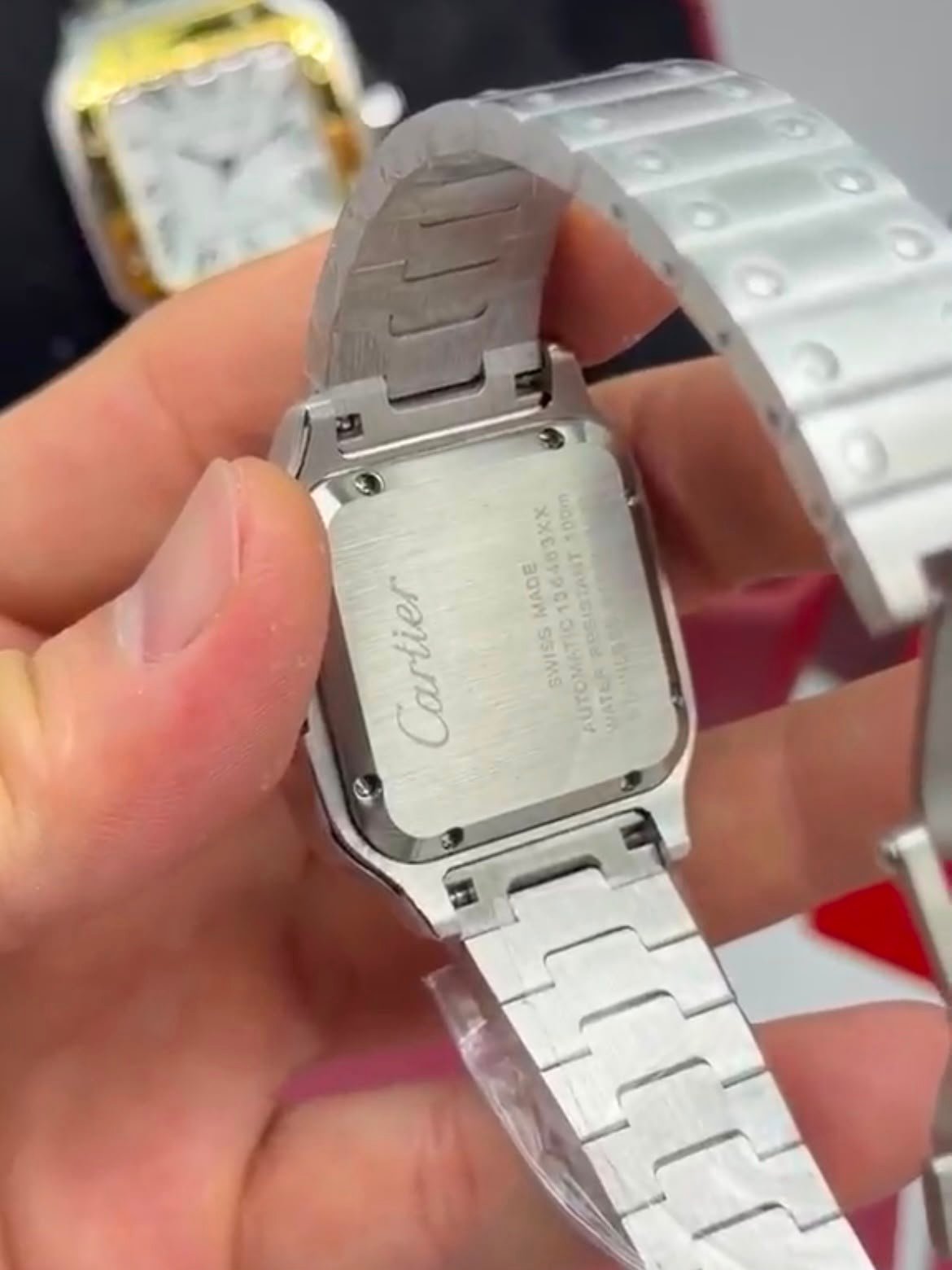 Cartier Santos Dumont 40mm - AÇO MOSTRADOR BRANCO - Imagem 4